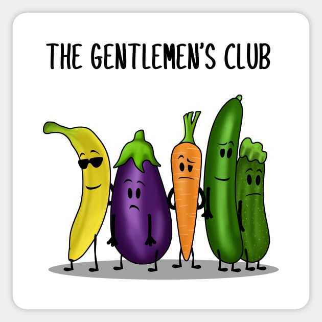 Gentlemen Vegetables Sticker by Godsibi